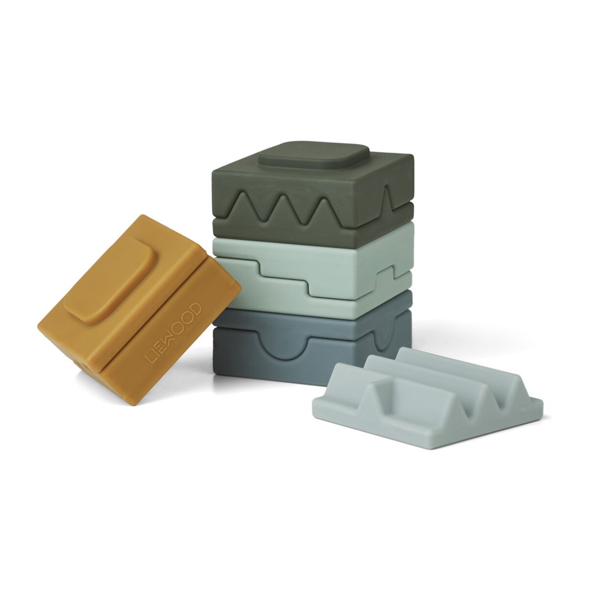 Liewood Morgan Stapelturm „Blue multi mix“, Silikon