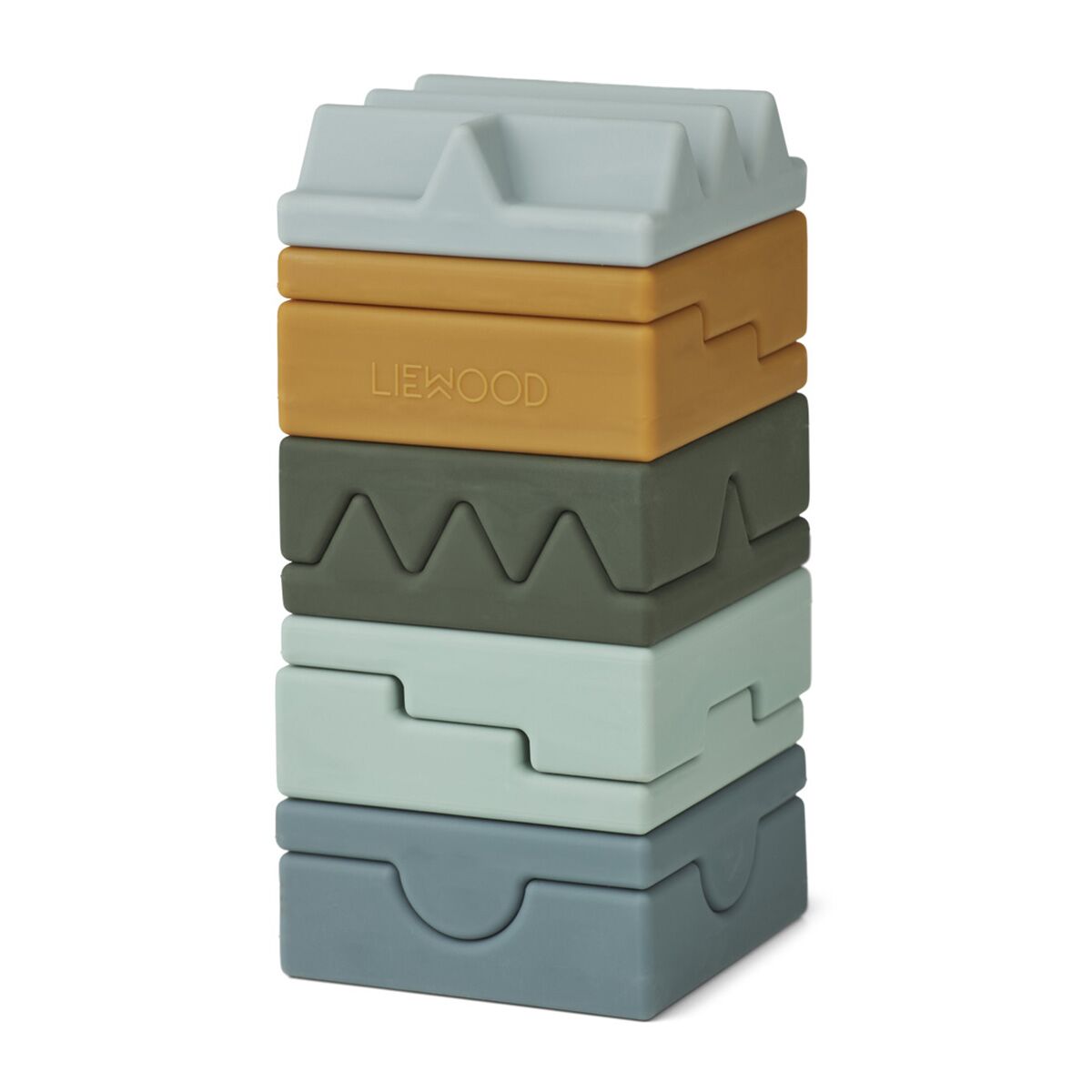 Liewood Morgan Stapelturm „Blue multi mix“, Silikon