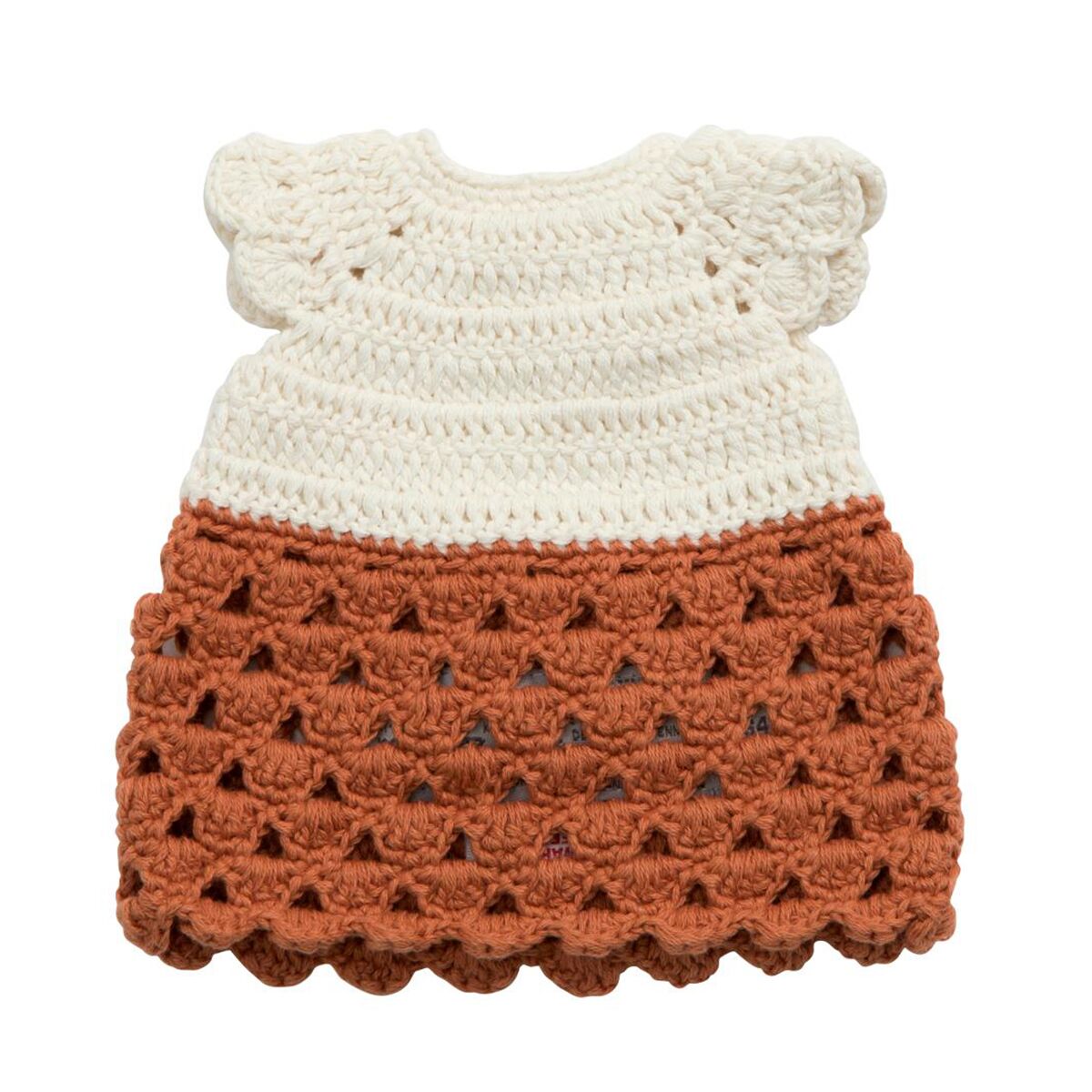 Sebra Puppenkleid, Kleid, fox tail red, für 40cm Puppen 01