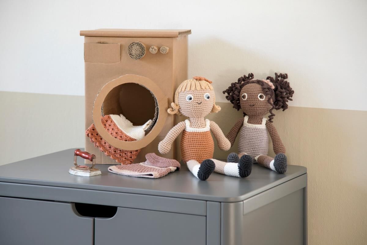 Sebra Puppenkleid, Kleid, fox tail red, für 40cm Puppen 02