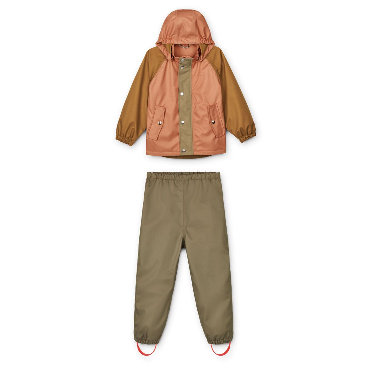 DELISTED Liewood Parker Regenbekleidungs-Set „Tuscany rose multi mix“