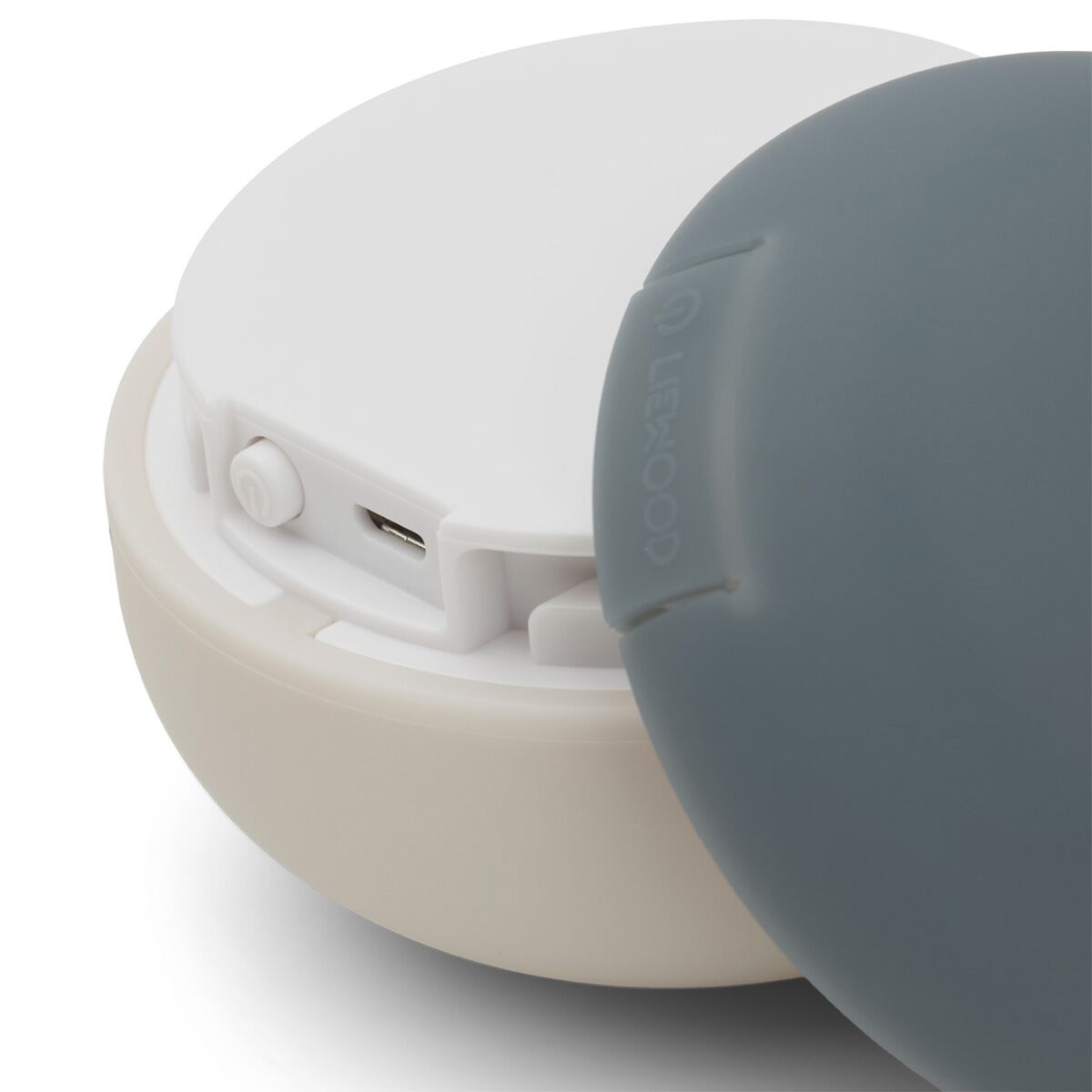 Liewood Nachtlicht Samuel „Whale blue / sandy mix“, Silikonlampe mit LED