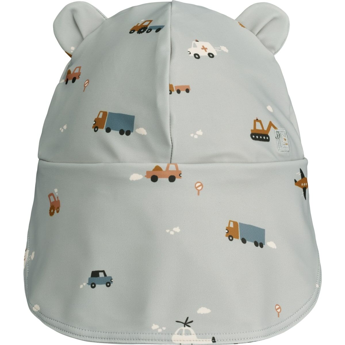 Liewood Senia Sonnenhut „Vehicles / Dove blue“, UV 40+, 0-9M, 1-2J – Bild 2