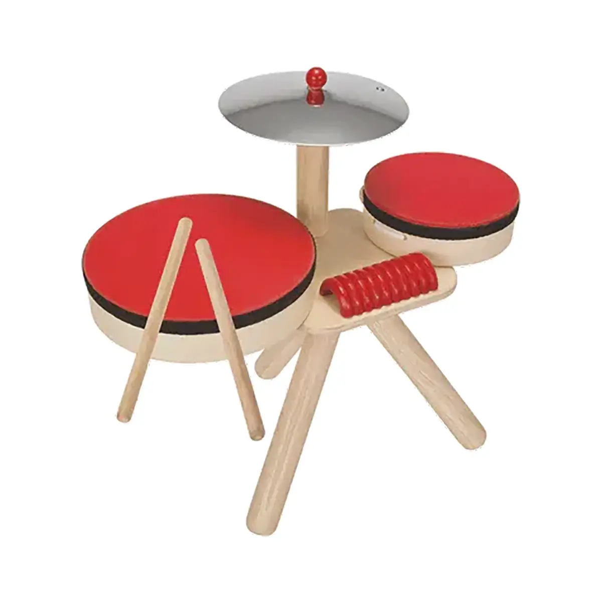PlanToys Musikkapelle Kinder-Trommel-Set aus Holz