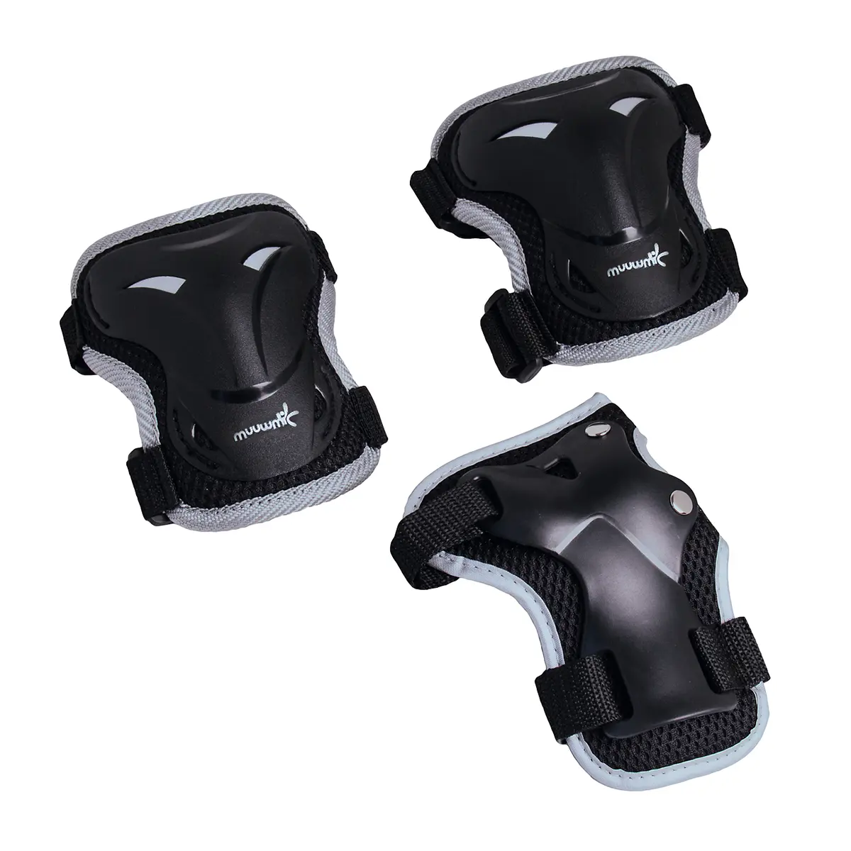 muuwmi Protektoren-Set schwarz 01