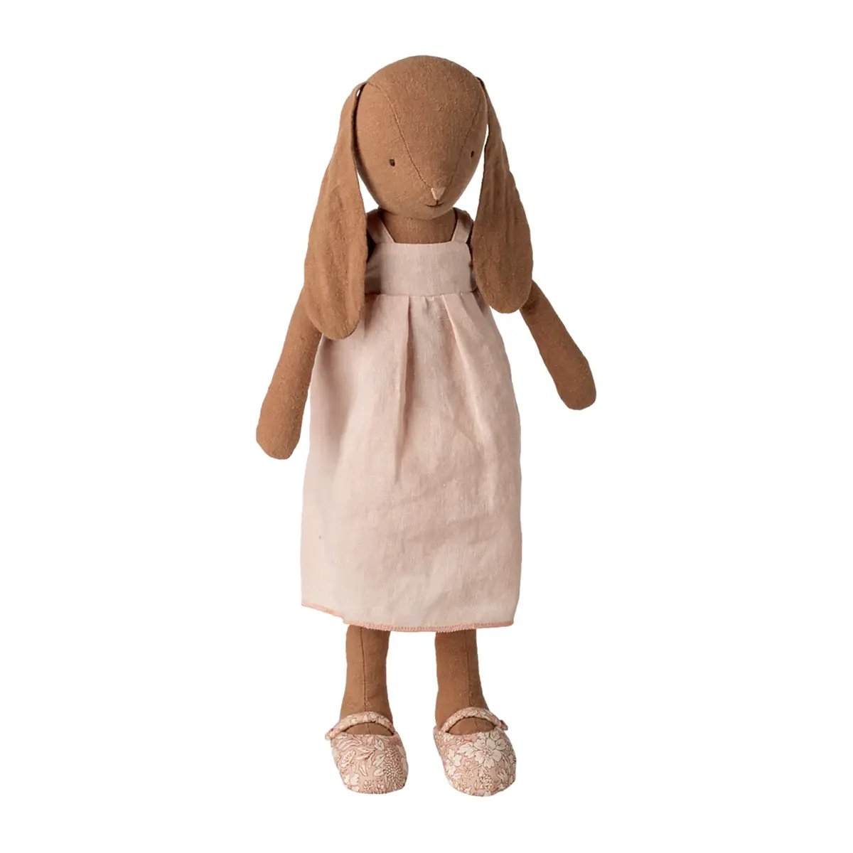 Maileg Hase schokobraun mit Kleid und Schuhen, Gr. 3 - 42cm
