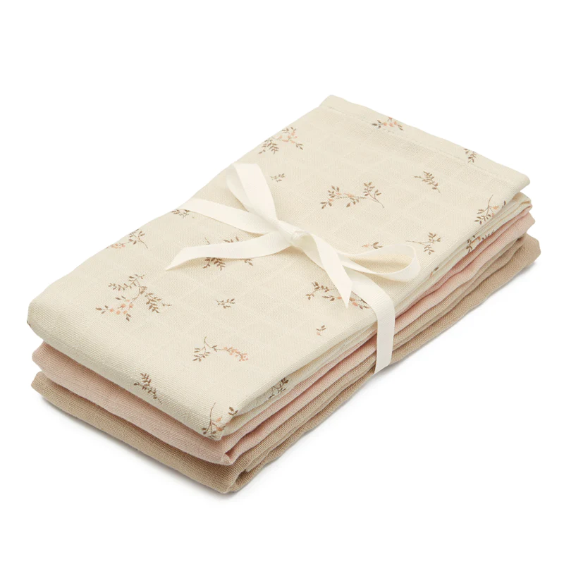 Cam Cam Mulltuch „Ashley, 3er-Set, GOTS, 70x70cm