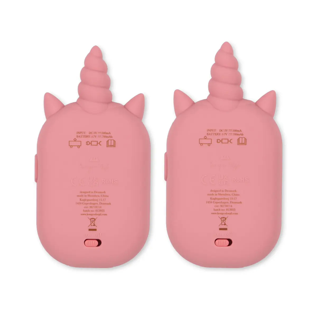 Konges Sløjd Walkie Talkie-Set „Glitter / Einhorn"