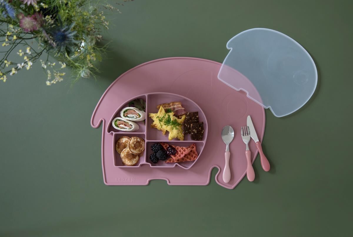 Sebra Silikon Platzdeckchen, Fanto der Elefant, vintage rose 02