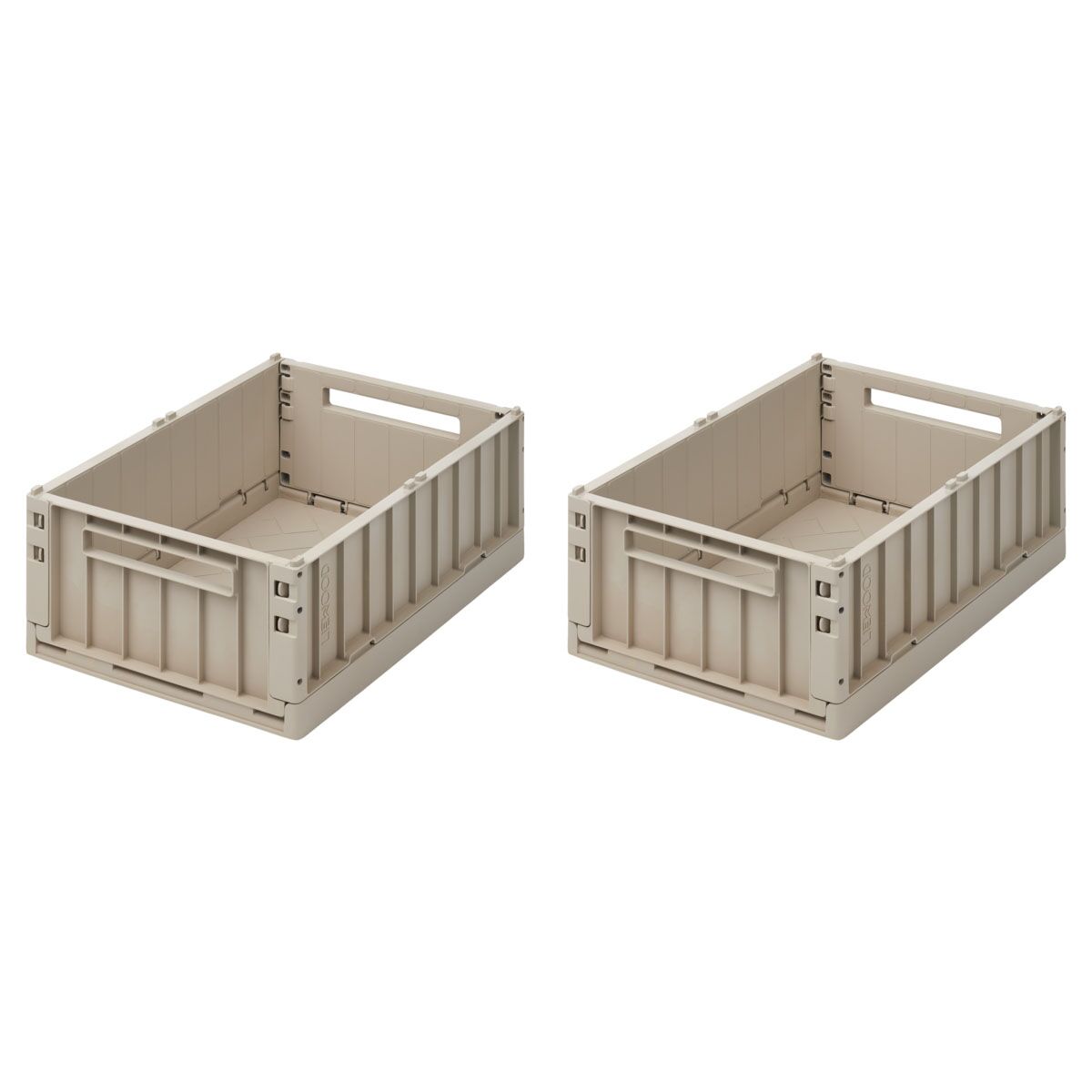 Liewood Aufbewahrungsbox Weston „Sandy“, Größe M, 2er-Set, 36x25x14cm