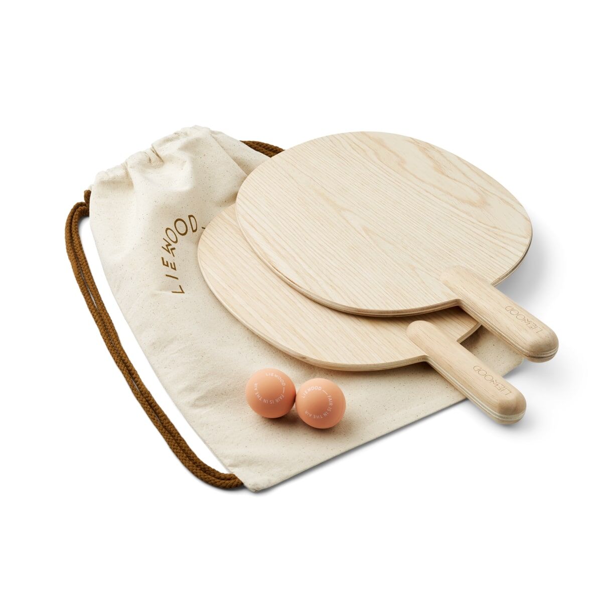 Liewood Garten-Tennis-Set John „Tuscany rose“, Holz, Beachtennis – Bild 2