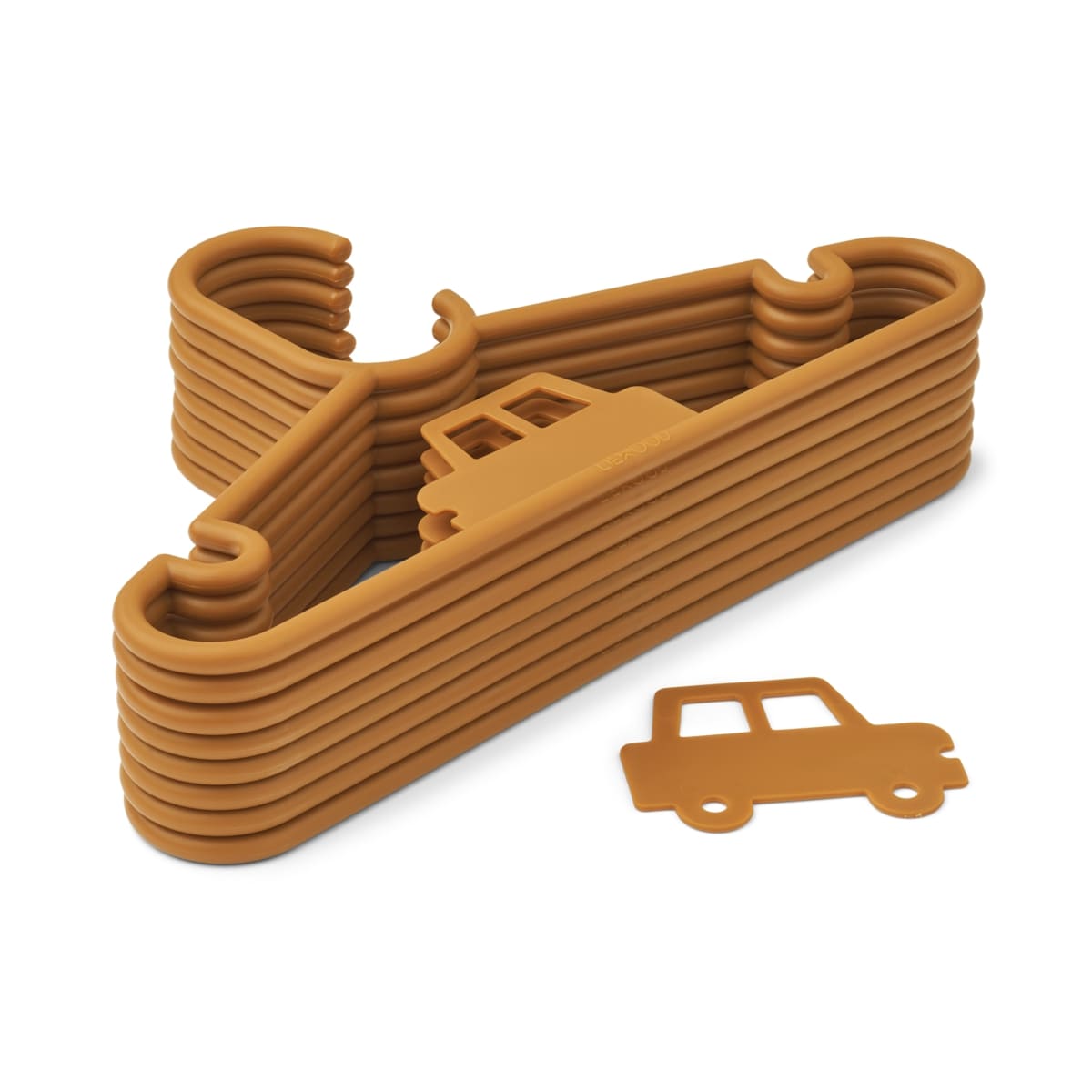 Liewood Kleiderbügel-Set Falton für Kinder „Golden caramel“, 8er-Pack – Bild 2