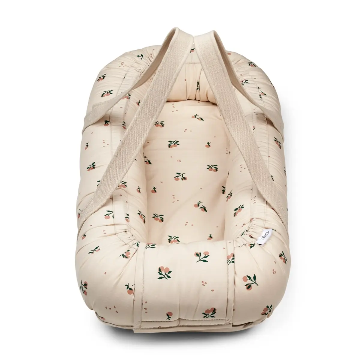 Liewood Gro Babylift / Babynest „Peach / Sea shell“, Bio-Baumwolle