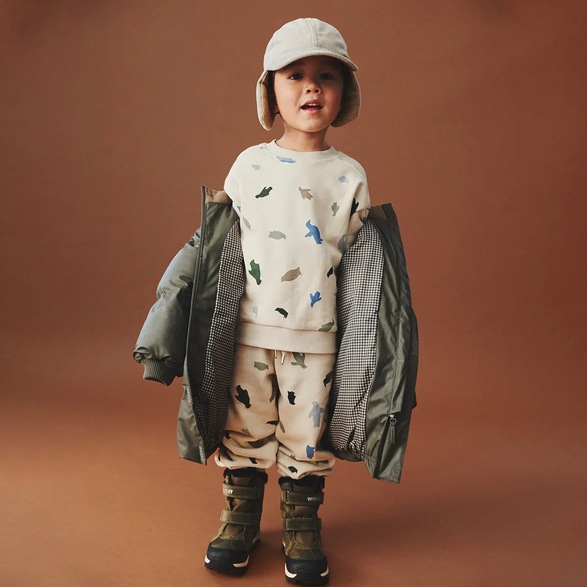 Wheat Puffer Jacke Coast „Winter Forrest“