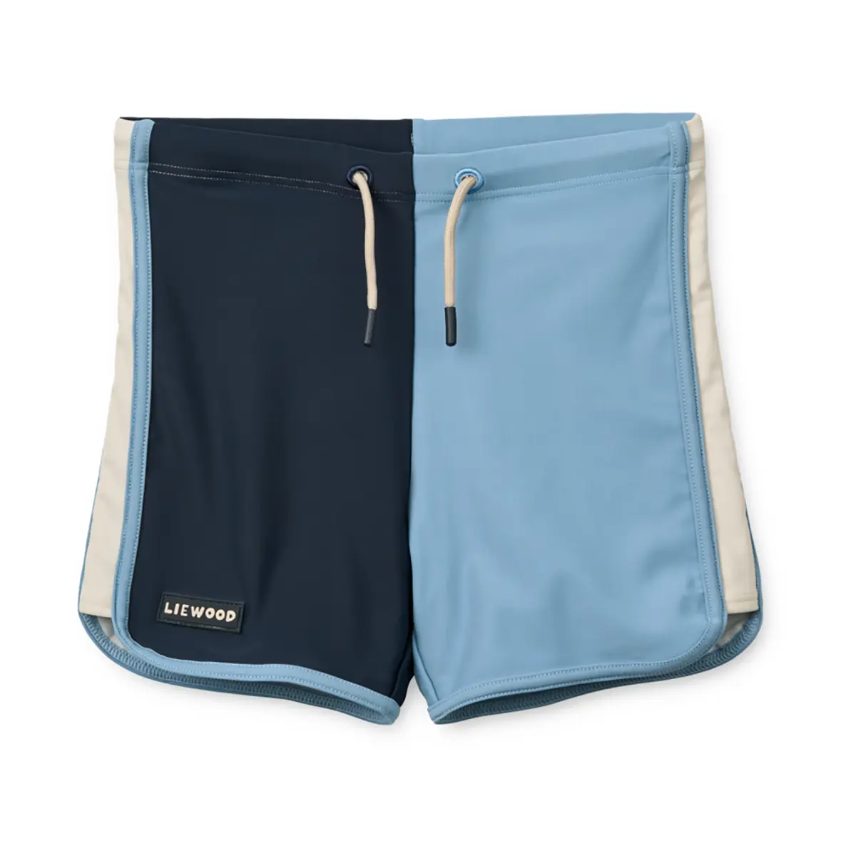 Liewood Finny Kinder-Badeshorts „Beach blue mix“