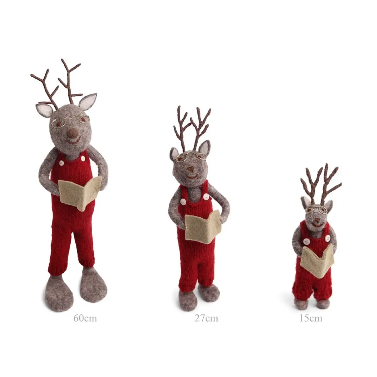 Gry & Sif Rentier „grau / Buch“ Set