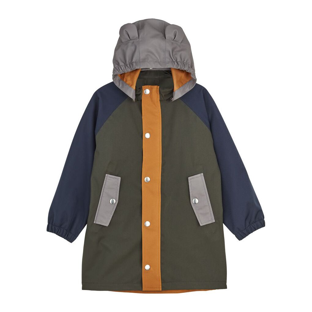 Liewood Blake Regenjacke „Hunter green multi mix“