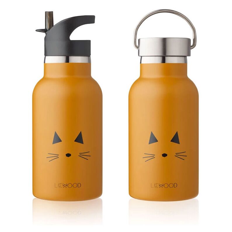 Liewood Anker Trinkflasche „Cat mustard“ 2
