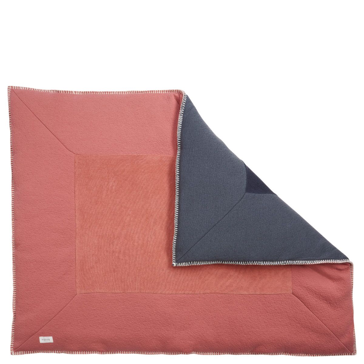 koeka Krabbeldecke Runa „brique / dark grey“ 75x95cm