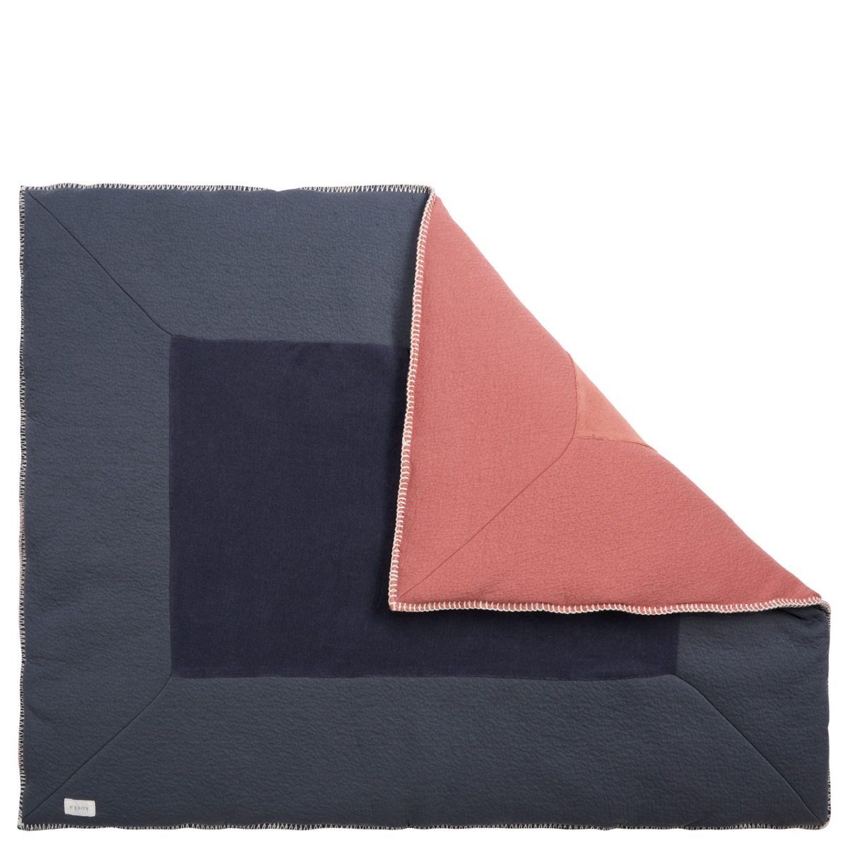 koeka Krabbeldecke Runa „brique / dark grey“ 75x95cm – Bild 2