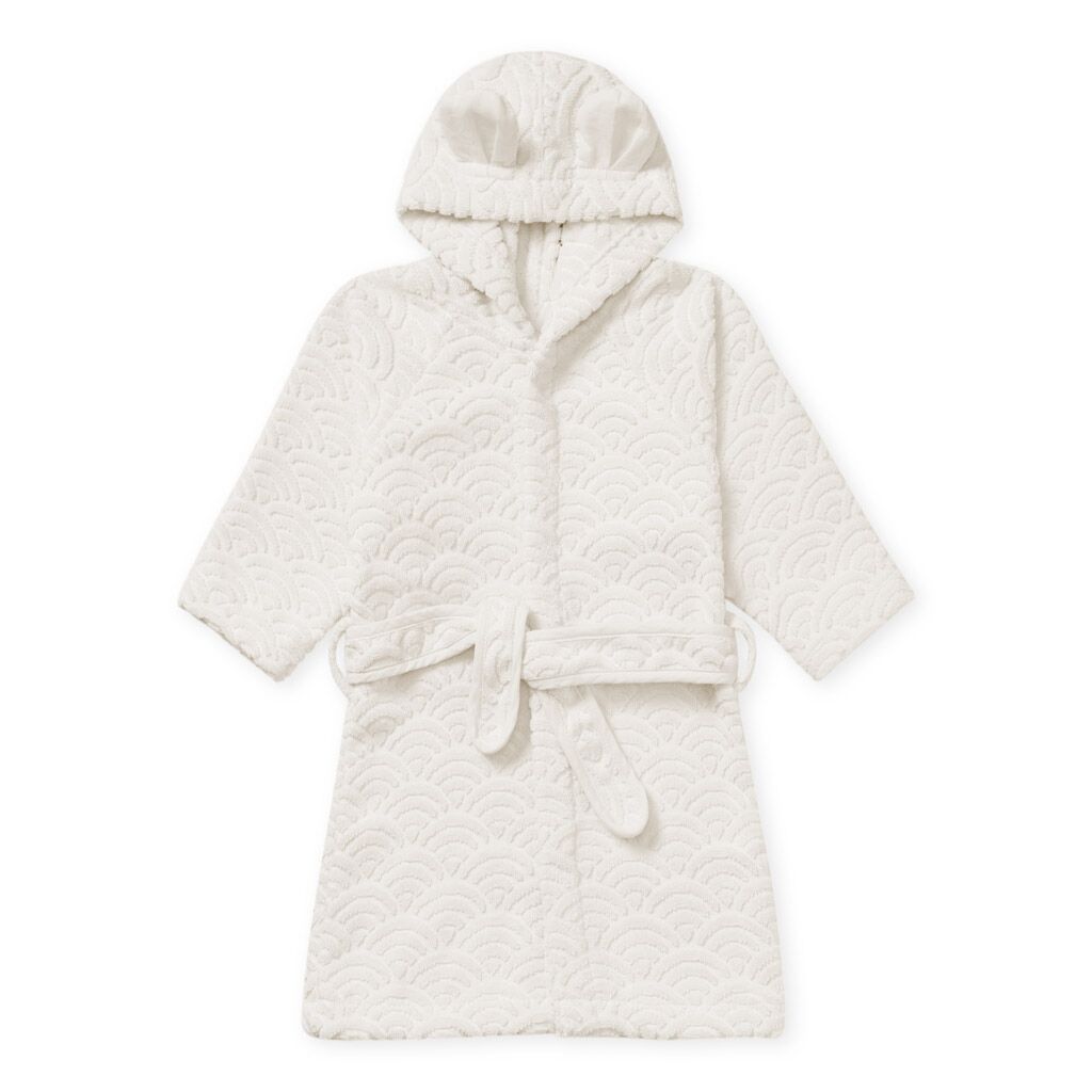 Cam Cam Bademantel „Off White“, 3-4 Jahre, GOTS