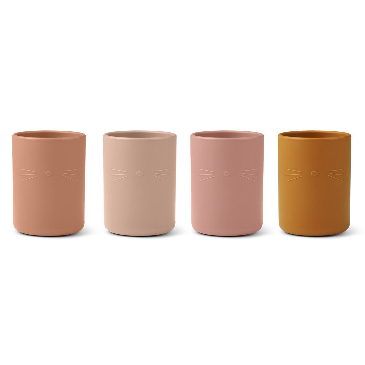 Liewood Ethan Becher „Cat rose multi mix“ aus Silikon, 4er-Set – Bild 2