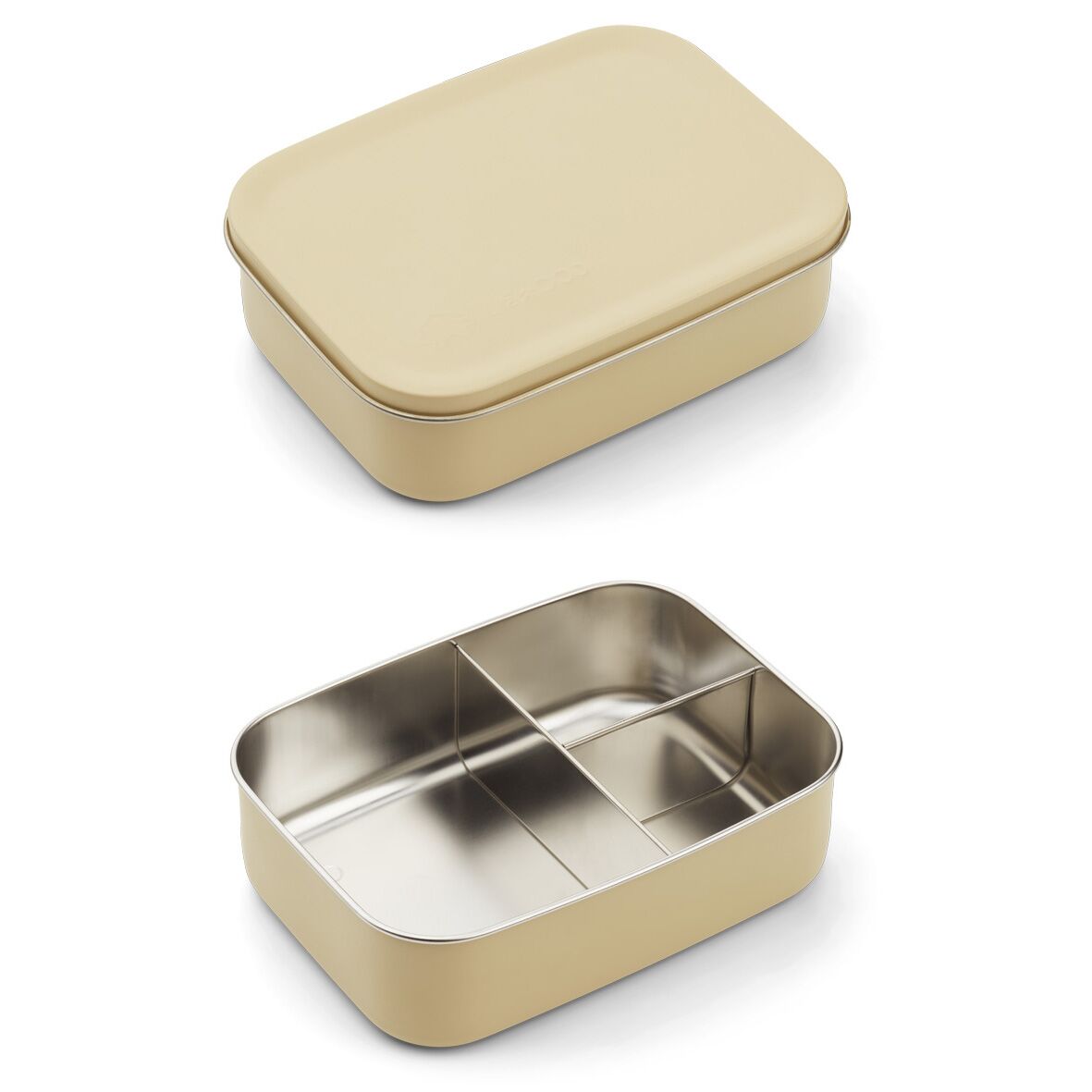 Liewood Jimmy Lunchbox „Dino wheat yellow“, Edelstahl 03