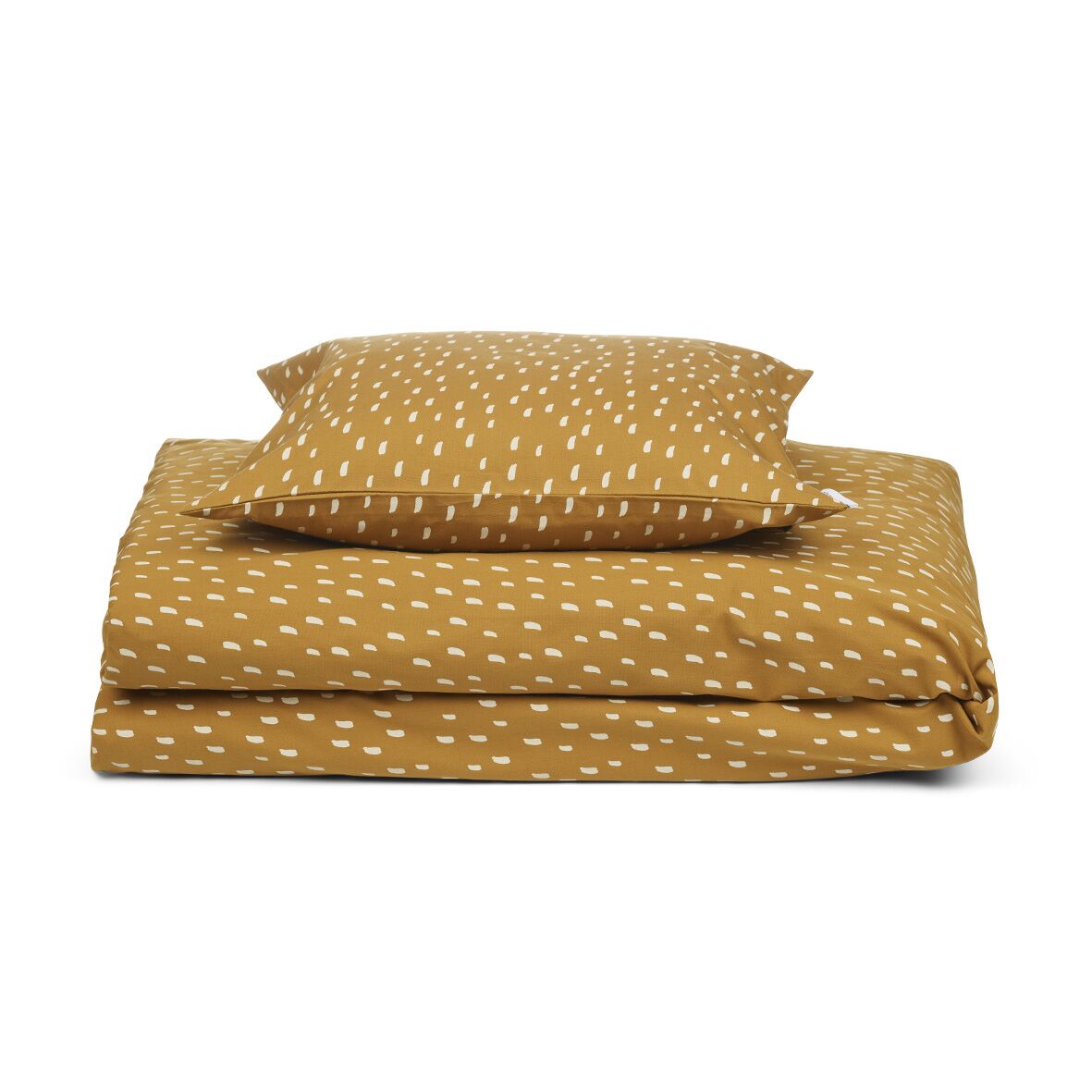 Liewood Junior-Bettwäsche Ingeborg „Graphic stroke : golden caramel“ 01