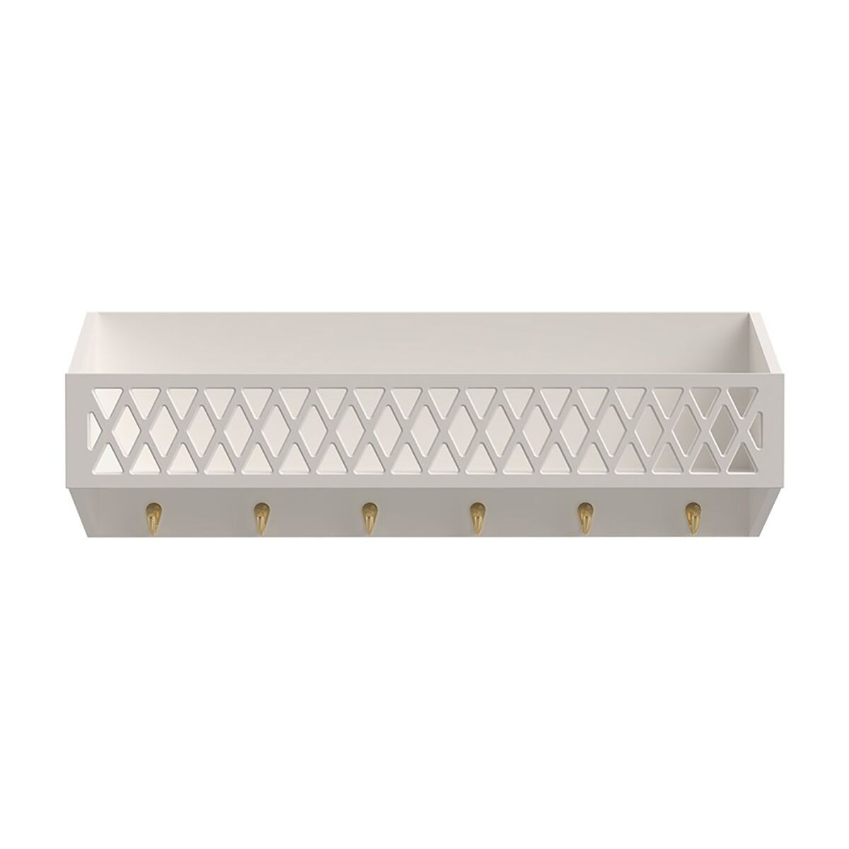 Cam Cam Regal Harlekin „Light Sand“, mit Kleiderhaken, 75x20cm, FSC-Mix 01