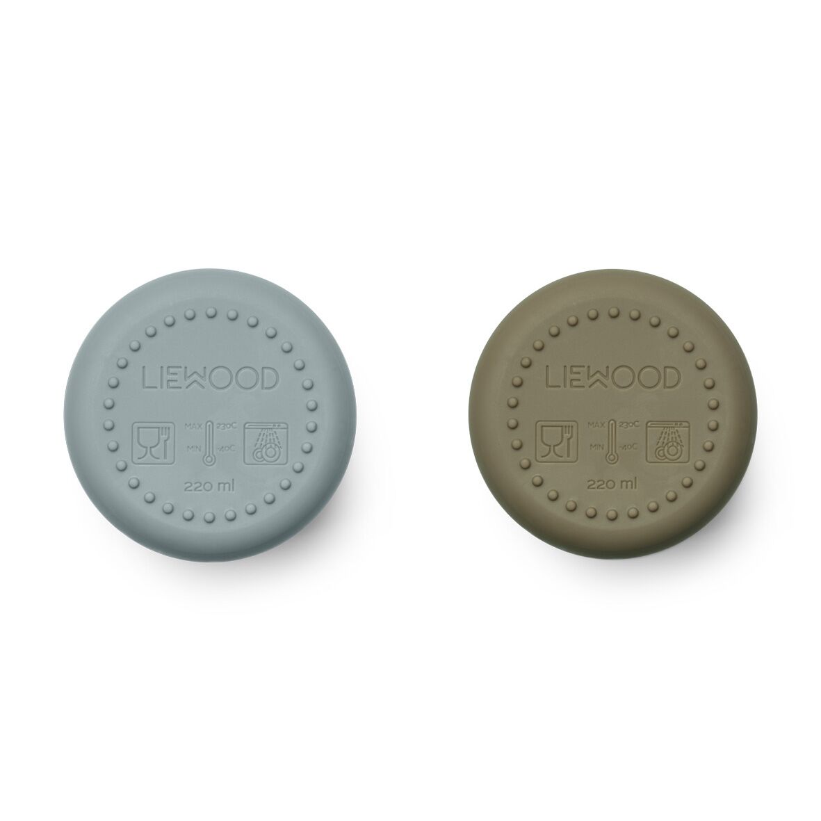 Liewood Ethan Becher „Blue fog khaki mix“ aus Silikon 02