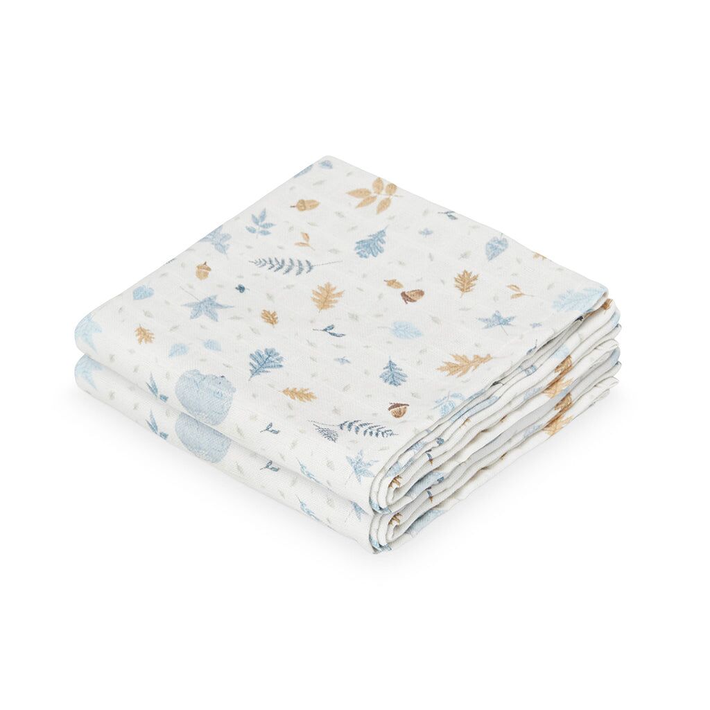 Cam Cam Musselintuch „Forest“, 2er-Set, GOTS, 70x70cm
