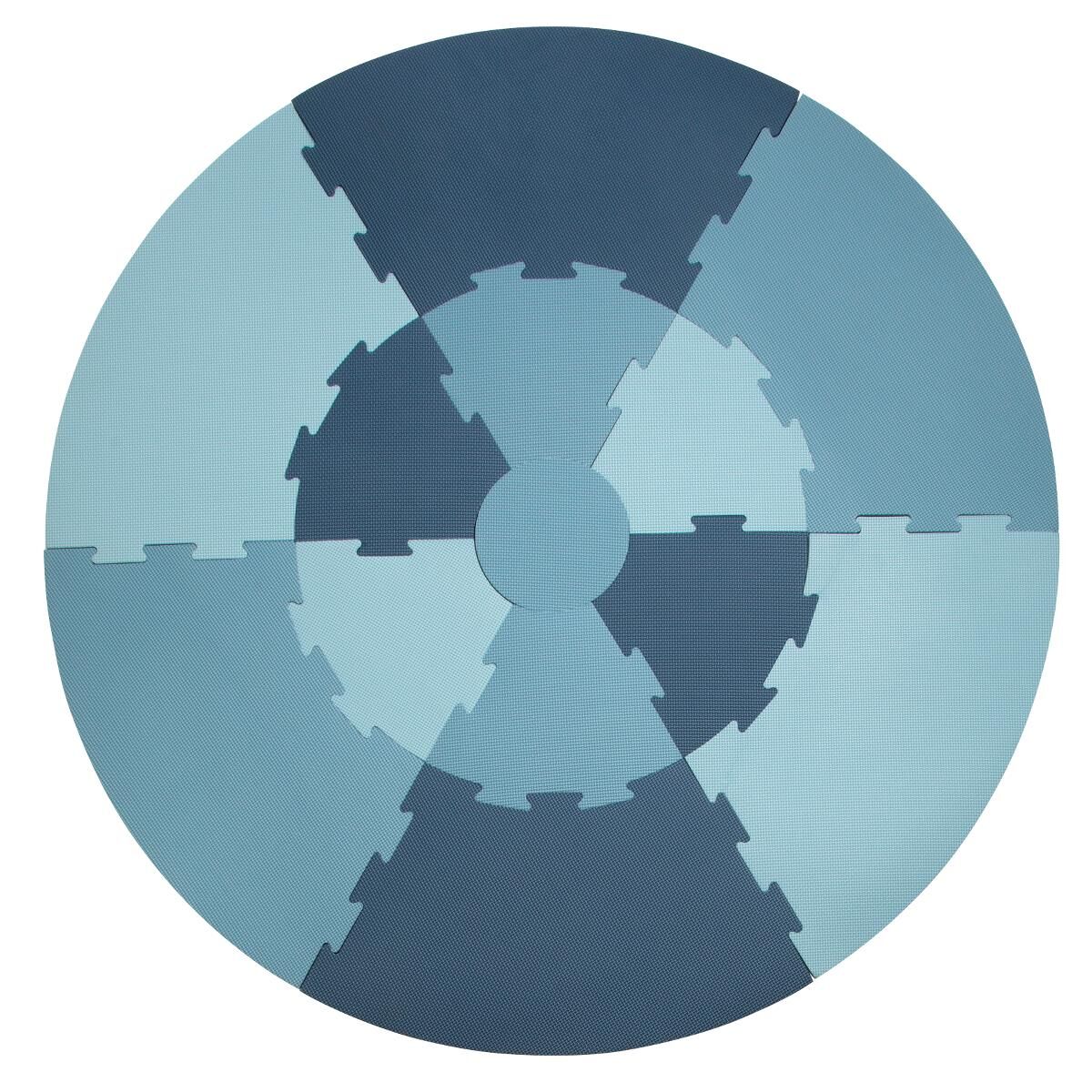 Sebra Spielmatte „powder blue“, Puzzlematte, ø122cm 01