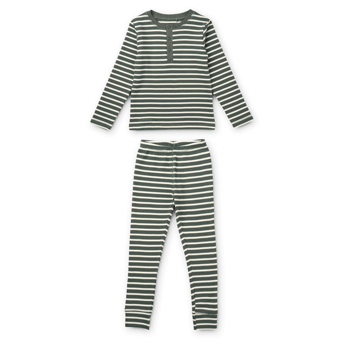 Liewood Pyjama-Set Wilhelm „Hunter green / sandy“ 01