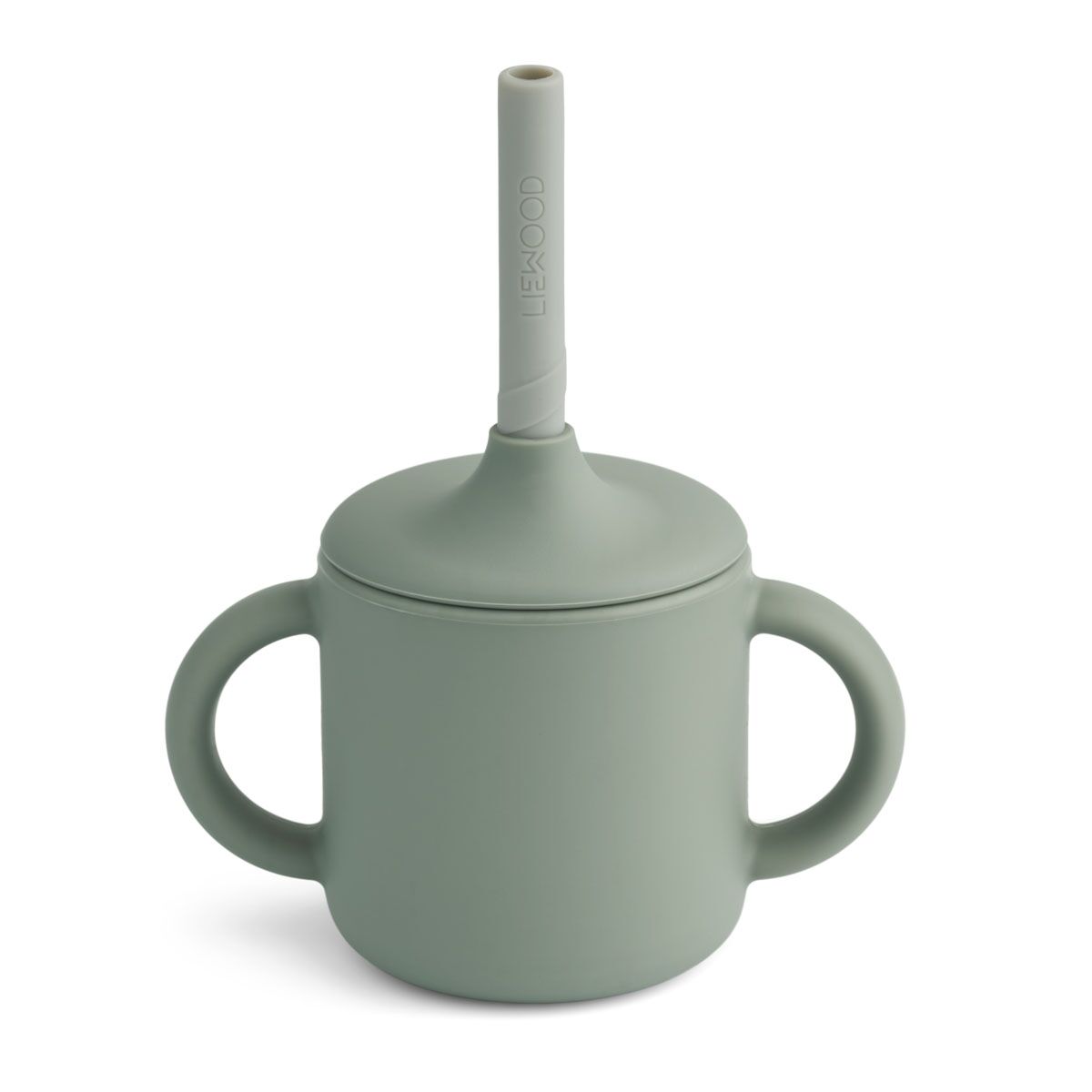 Liewood Cameron Silikon Schnabeltasse „Faune green / Dove blue mix“