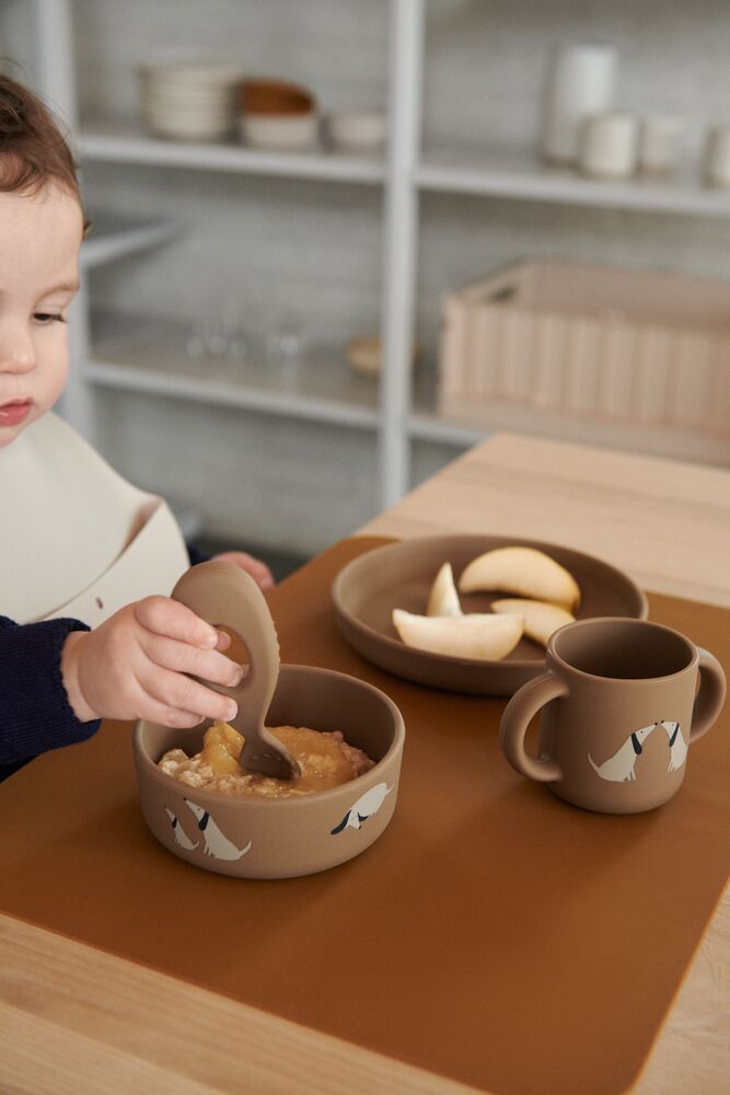 Liewood Ember Silikon-Lätzchen „Elephant / Creme de la creme“, 2er-Set – Bild 5