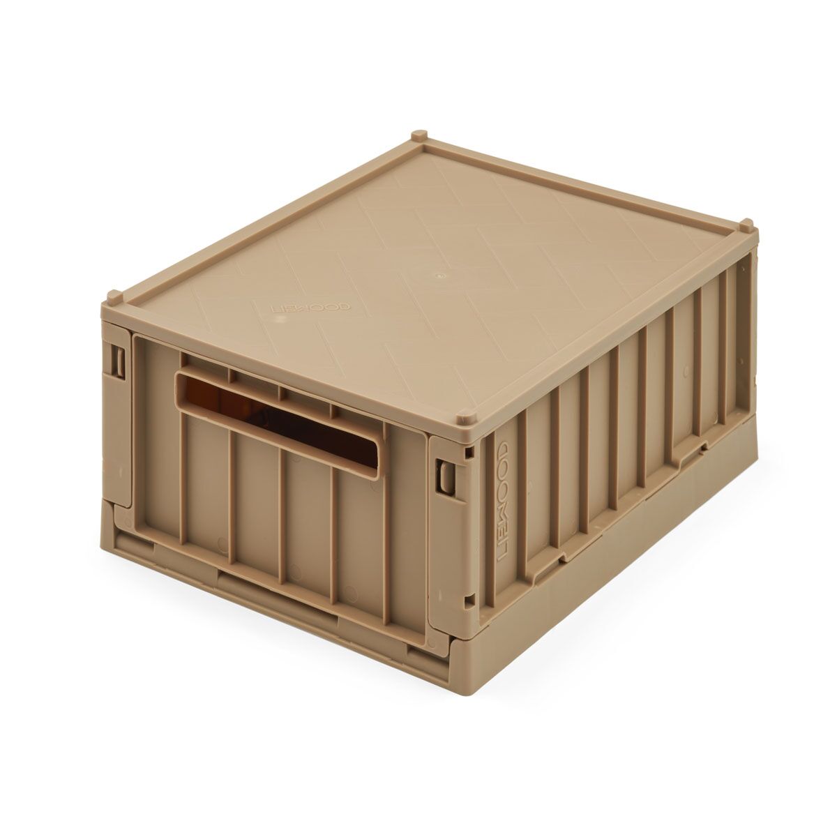 Liewood Aufbewahrungsbox Weston „Oat“ mit Deckel, Größe S, 2er-Set, 25x18x10cm