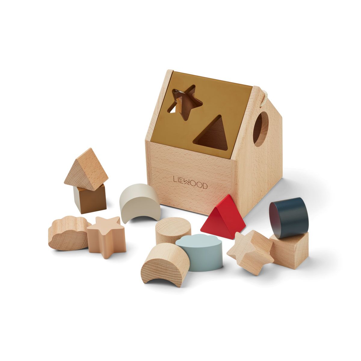 Liewood Steckspiel Ludwig „Multi mix“, Holzformen Puzzle, 17x14cm