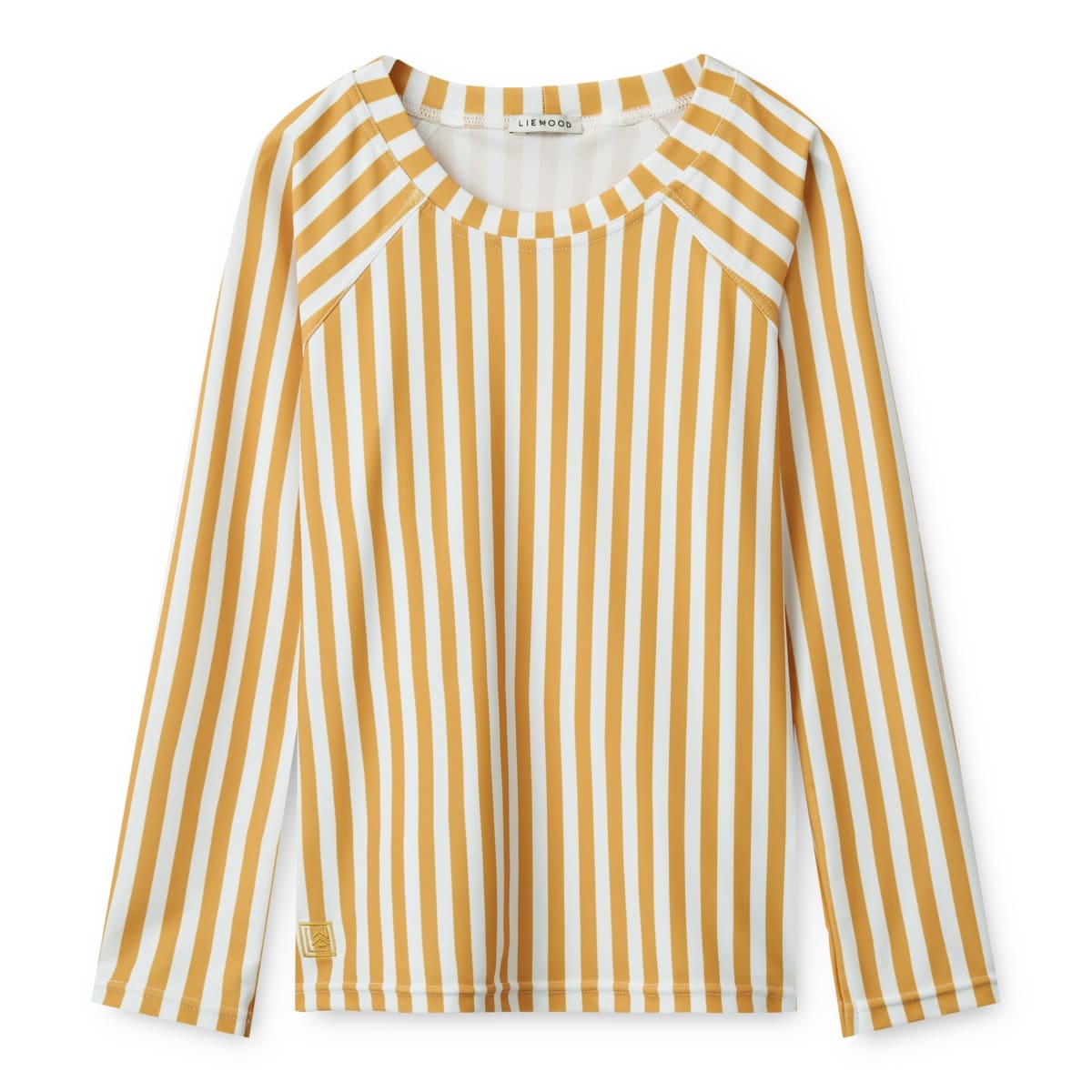 Liewood Noah swim tee_LW17607_1279_Stripe Yellow mellow_White_1-23_1