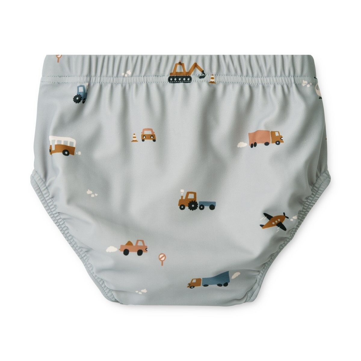 Liewood Baby Badehose Anthony „Vehicles / Dove blue“, LSF 40+