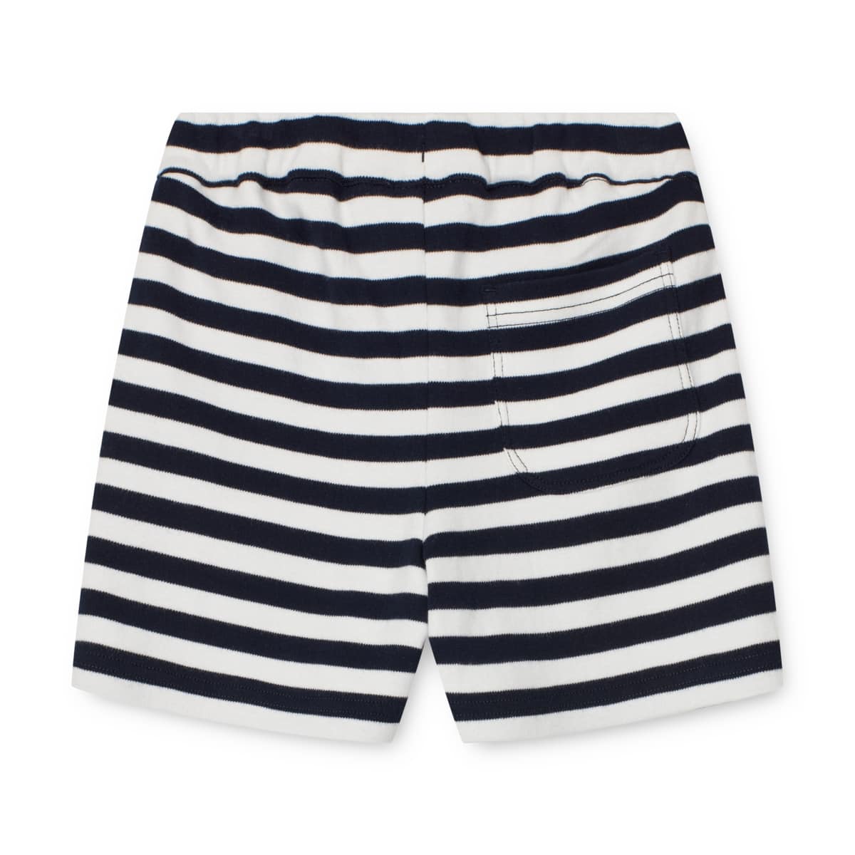 Liewood Interlock-Jersey-Shorts Bako „Stripe Creme / Midnight navy“, schwerer Jersey, Gr. 56-80 – Bild 2