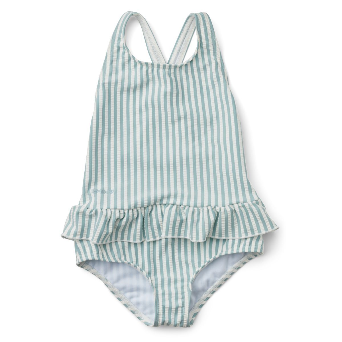 Liewood Kinder-Badeanzug Amara „Sea blue / White“, LSF 40+, Gr. 86-128