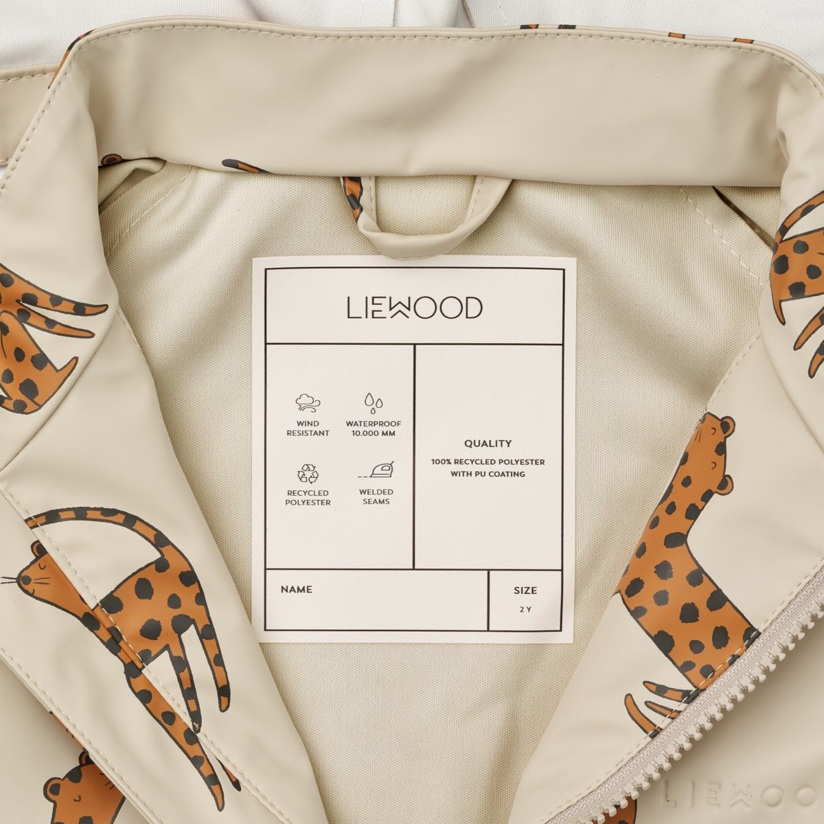 DELISTED Liewood Melodi Regenbekleidungs-Set „Leopard / Sandy“ – Bild 3