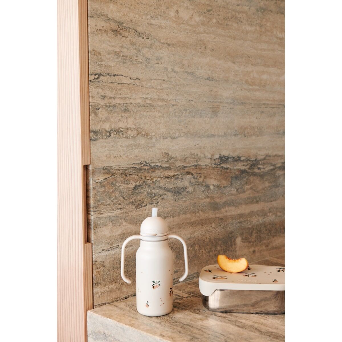 DELISTED Liewood Edelstahl Trinkflasche Kimmie „Vehicles / Dove blue“ mit Griffen – Bild 9