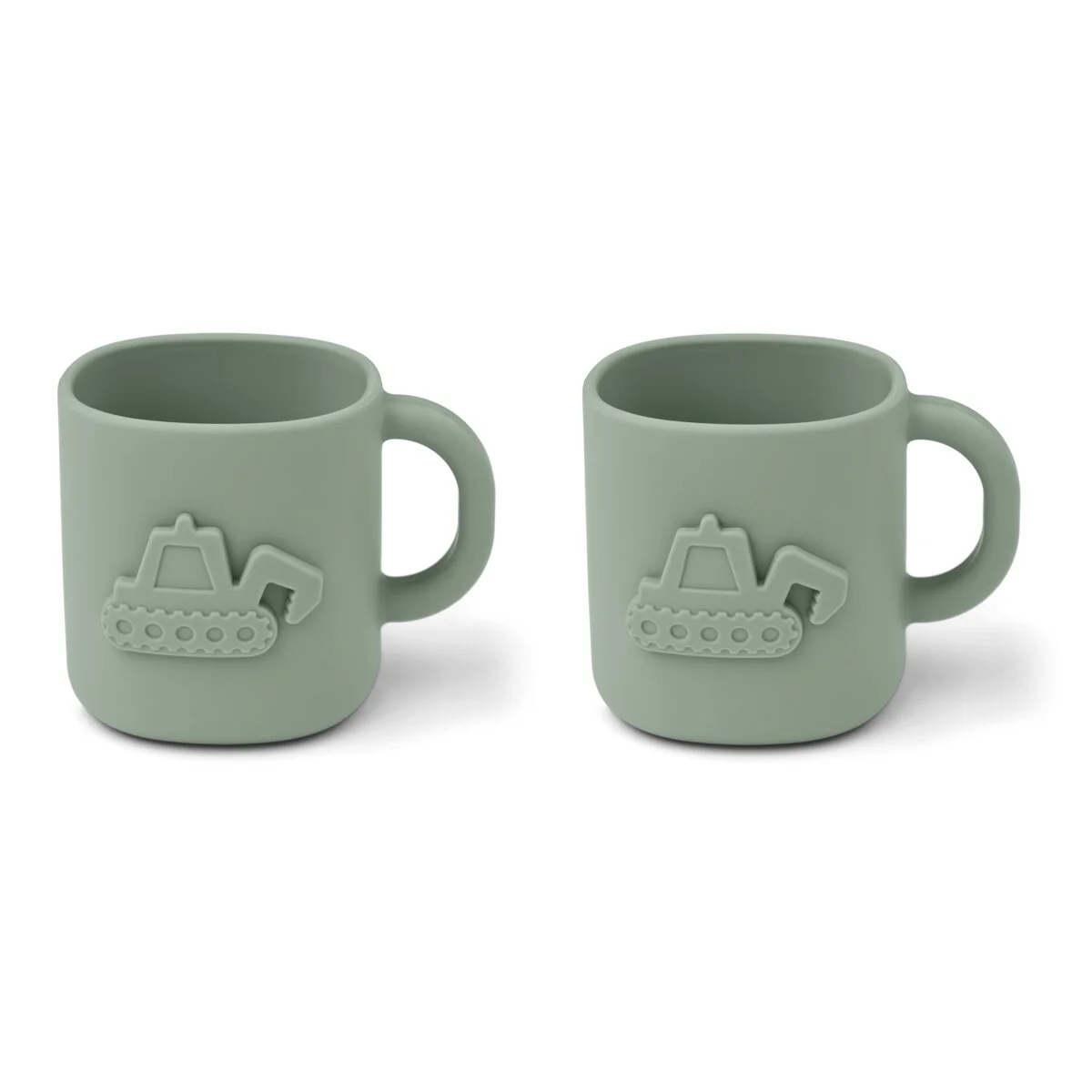 Liewood 3D Silikon-Tassen-Set Chaves „Faun Green“, 2er-Pack