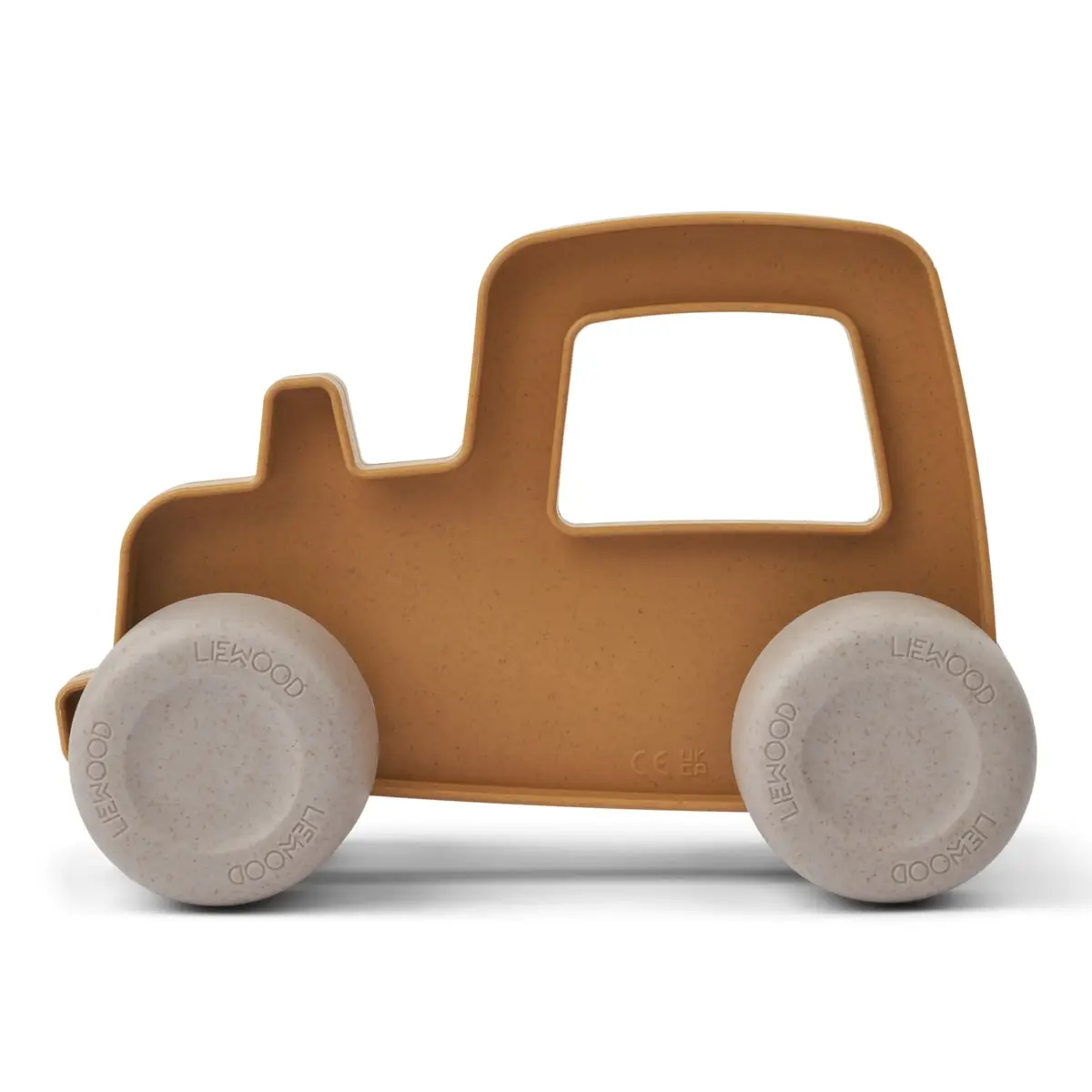 DELISTED Liewood Spielzeugtraktor Cedric „Yellow mellow / Sandy“, In-/Outdoor, L19cm – Bild 2