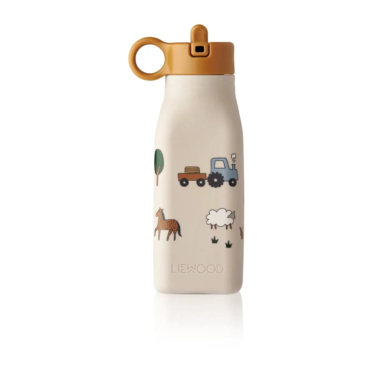 DELISTED Liewood Warren Trinkflasche „Farm / Sandy“, Silikon, 350ml