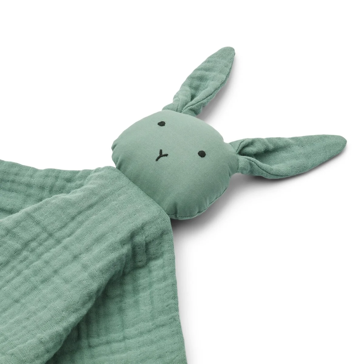 Liewood Addison Kuscheltuch „Rabbit / Peppermint“, Knistereffekt, 35x35cm