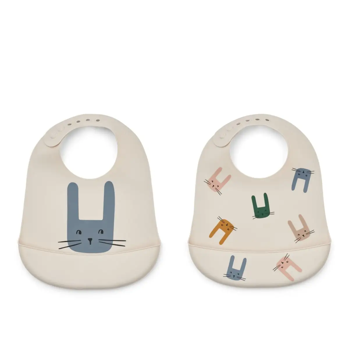 Liewood Tilda Silikon Lätzchen „Bunny / Sandy“, 2er Set