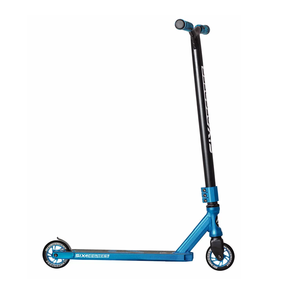 Six Degrees Aluminium Stuntscooter 100 mm – Blau – Bild 3