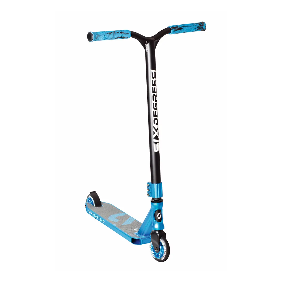 Six Degrees Aluminium Stuntscooter 100 mm – Blau – Bild 2